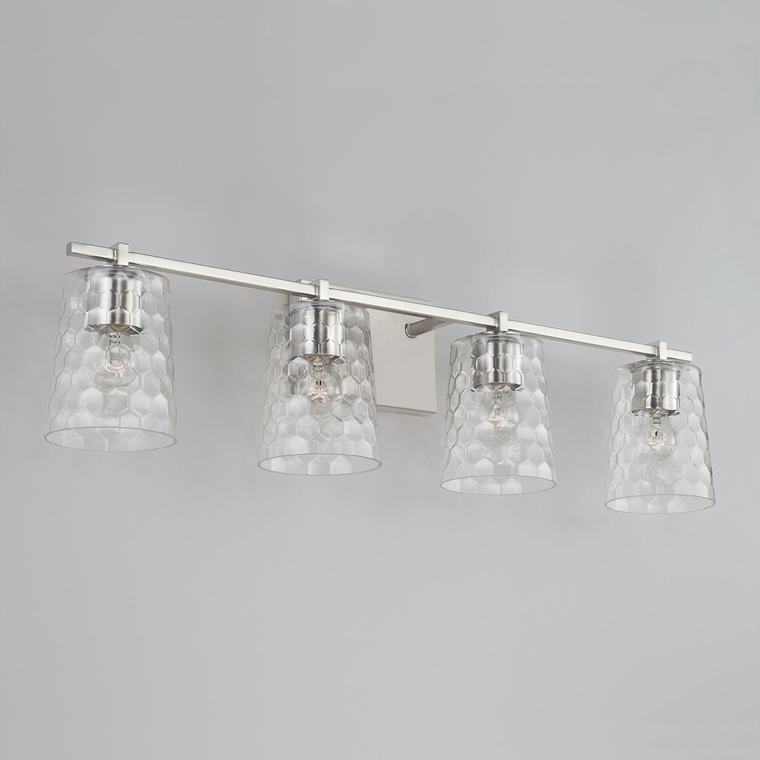 Capital Lighting - 143541BN-517 - Four Light Vanity - Burke - Brushed Nickel