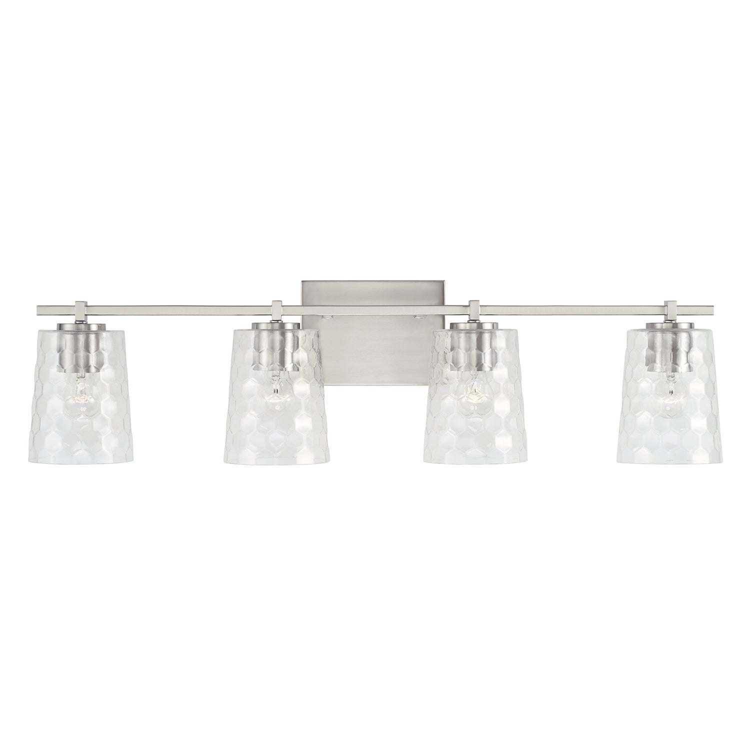 Capital Lighting - 143541BN-517 - Four Light Vanity - Burke - Brushed Nickel