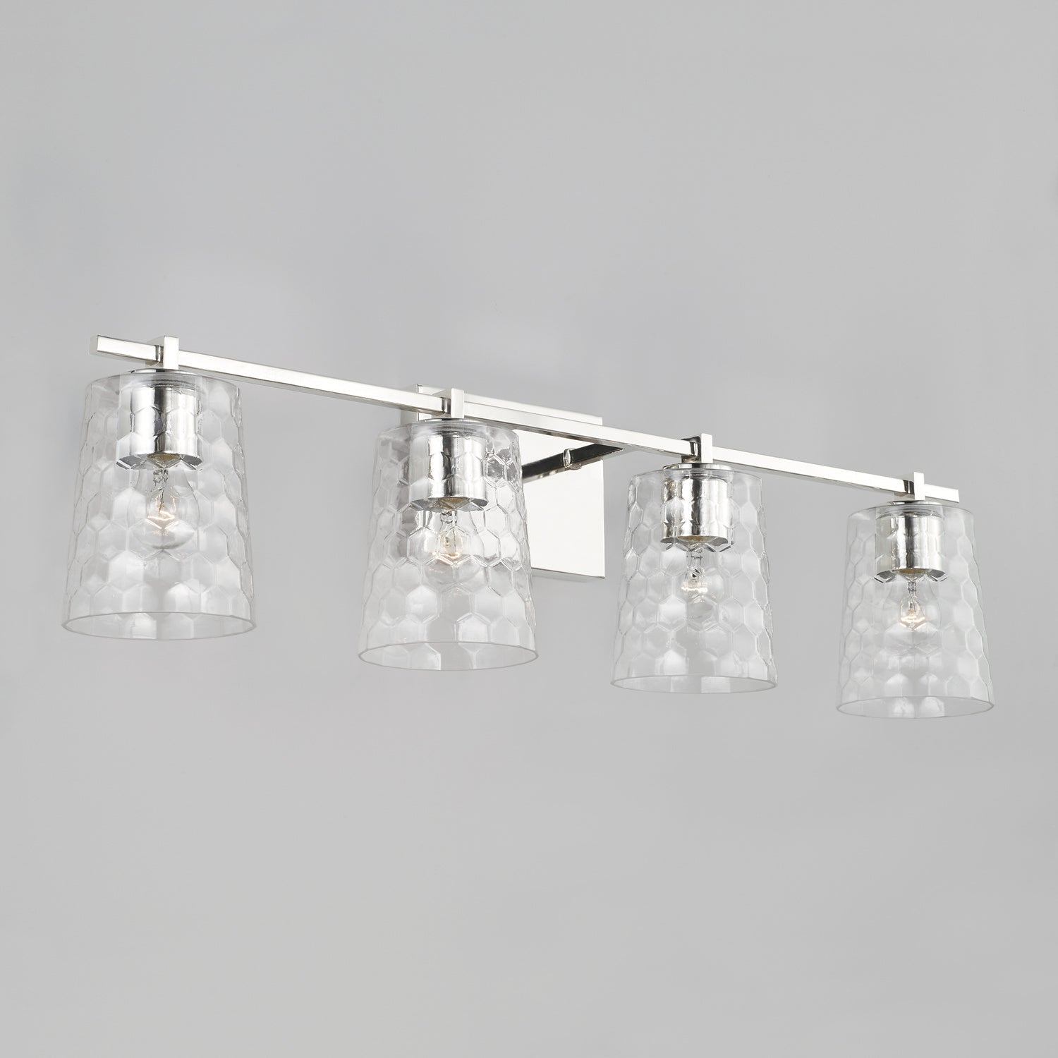 Capital Lighting - 143541PN-517 - Four Light Vanity - Burke - Polished Nickel