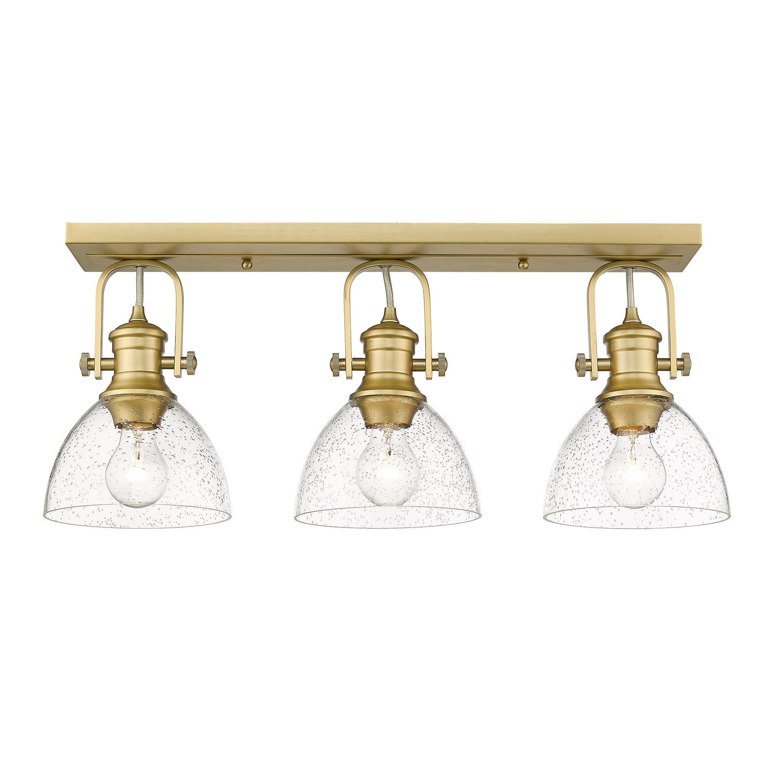 Golden - 3118-BA3 BCB-SD - Three Light Bath Vanity - Hines - Brushed Champagne Bronze