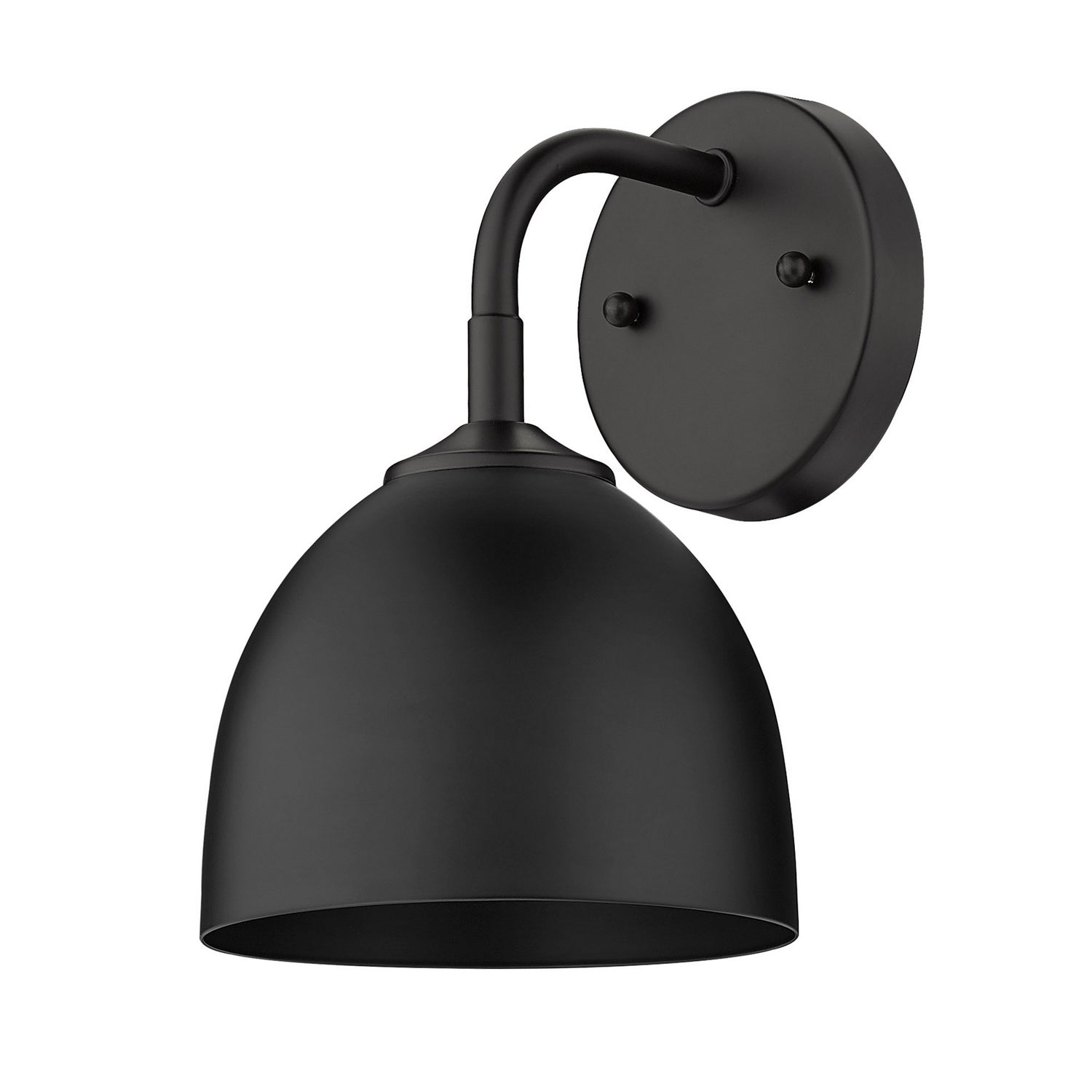 Golden - 6956-1W BLK-BLK - One Light Wall Sconce - Zoey - Matte Black