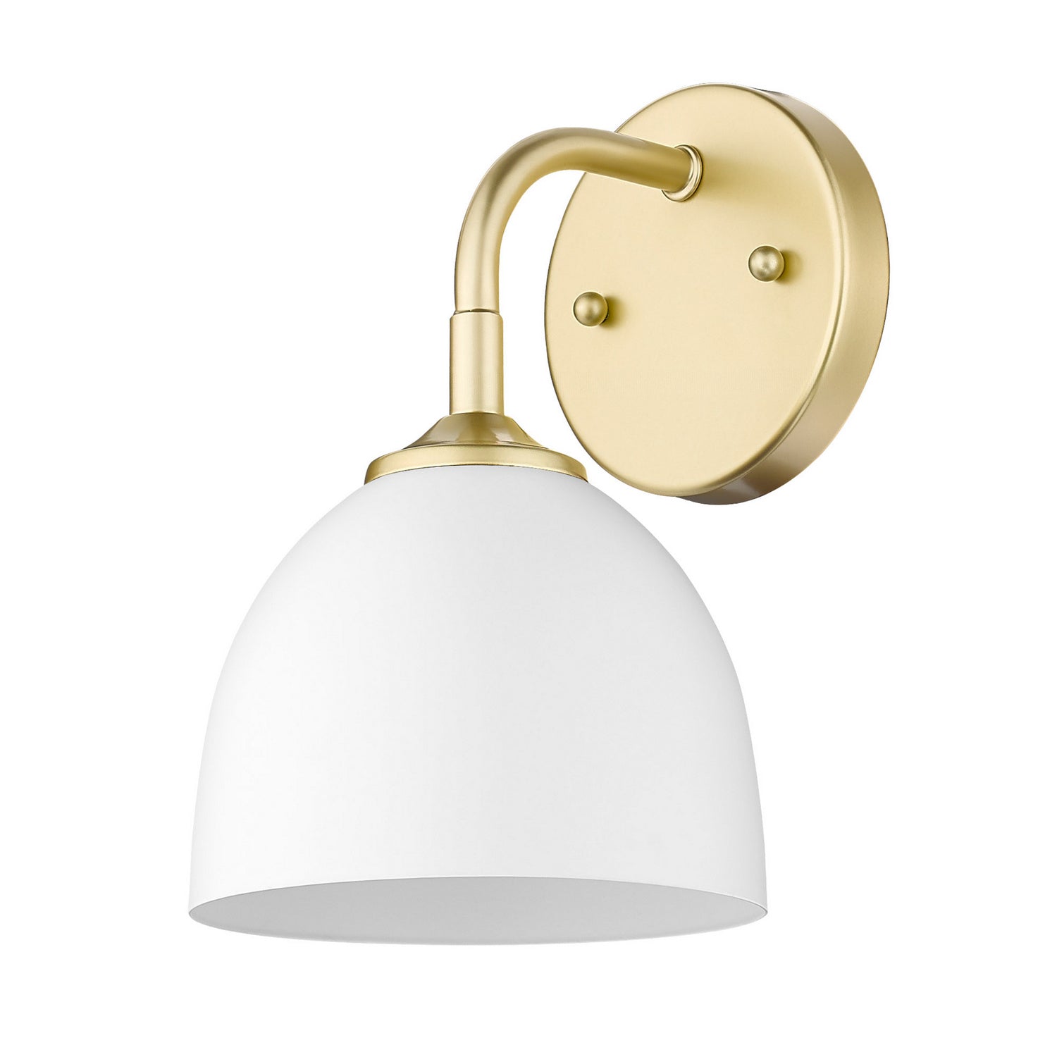 Golden - 6956-1W OG-WHT - One Light Wall Sconce - Zoey - Olympic Gold