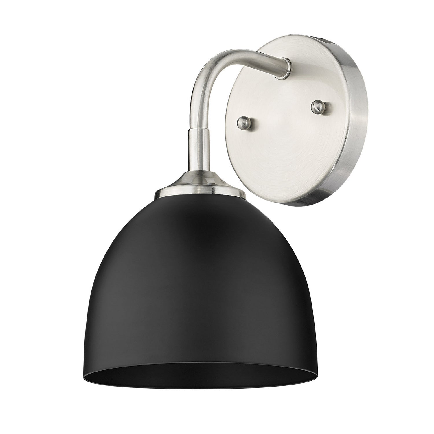 Golden - 6956-1W PW-BLK - One Light Wall Sconce - Zoey - Pewter