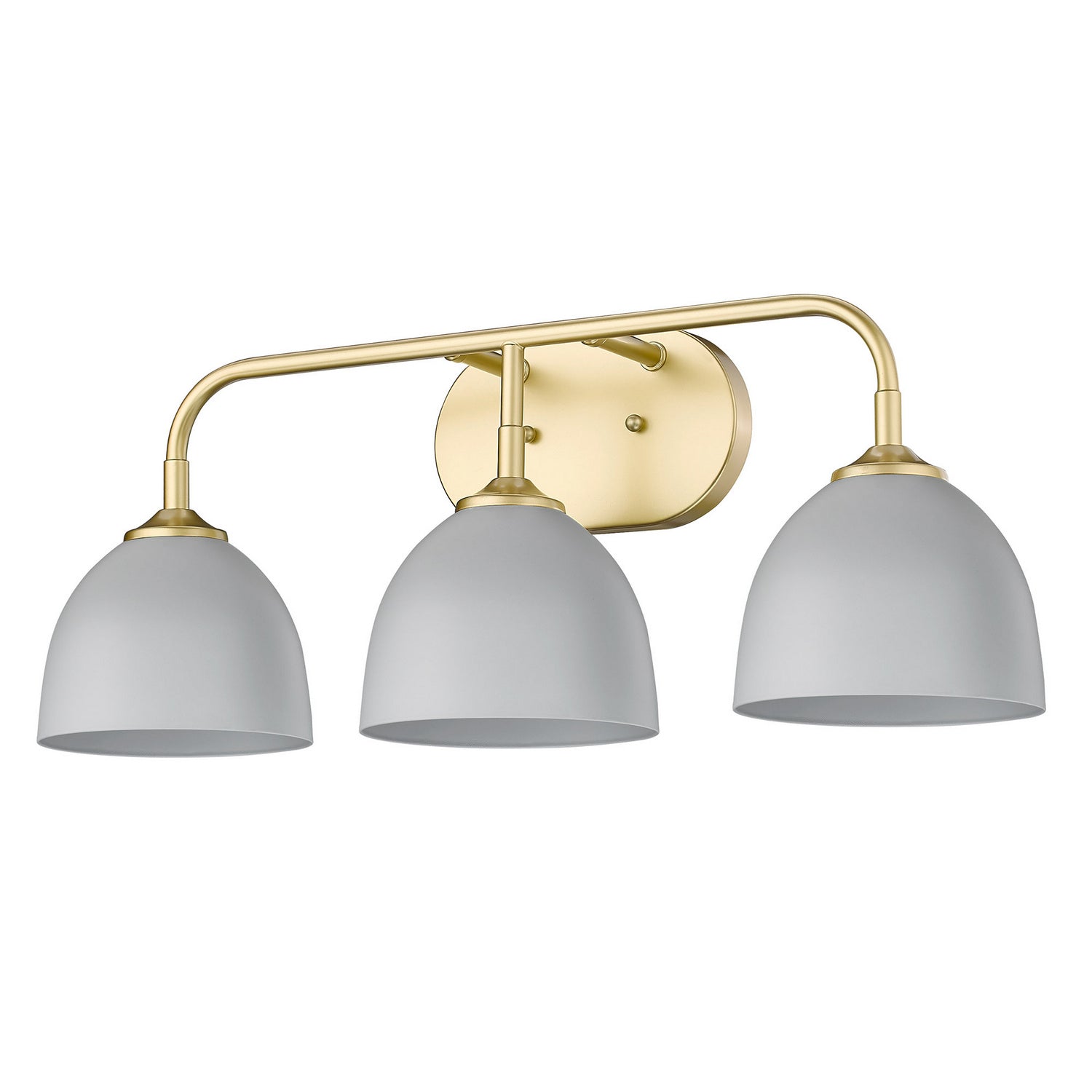 Golden - 6956-BA3 OG-MGY - Three Light Bath Vanity - Zoey - Olympic Gold
