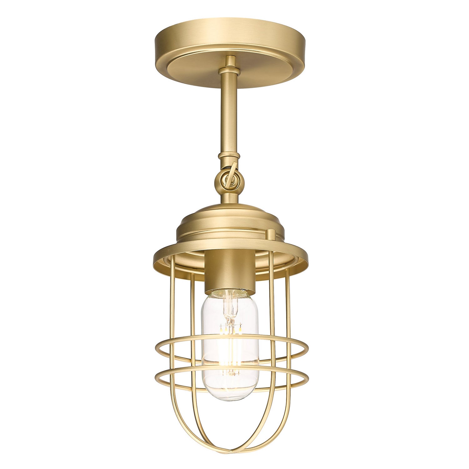 Golden - 9808-1W BCB - One Light Wall Sconce - Seaport - Brushed Champagne Bronze