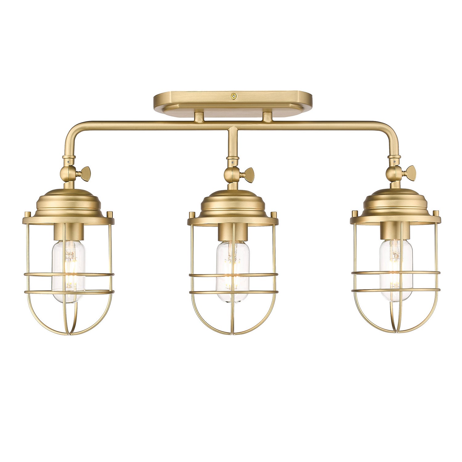 Golden - 9808-BA3 BCB - Three Light Bath Vanity - Seaport - Brushed Champagne Bronze