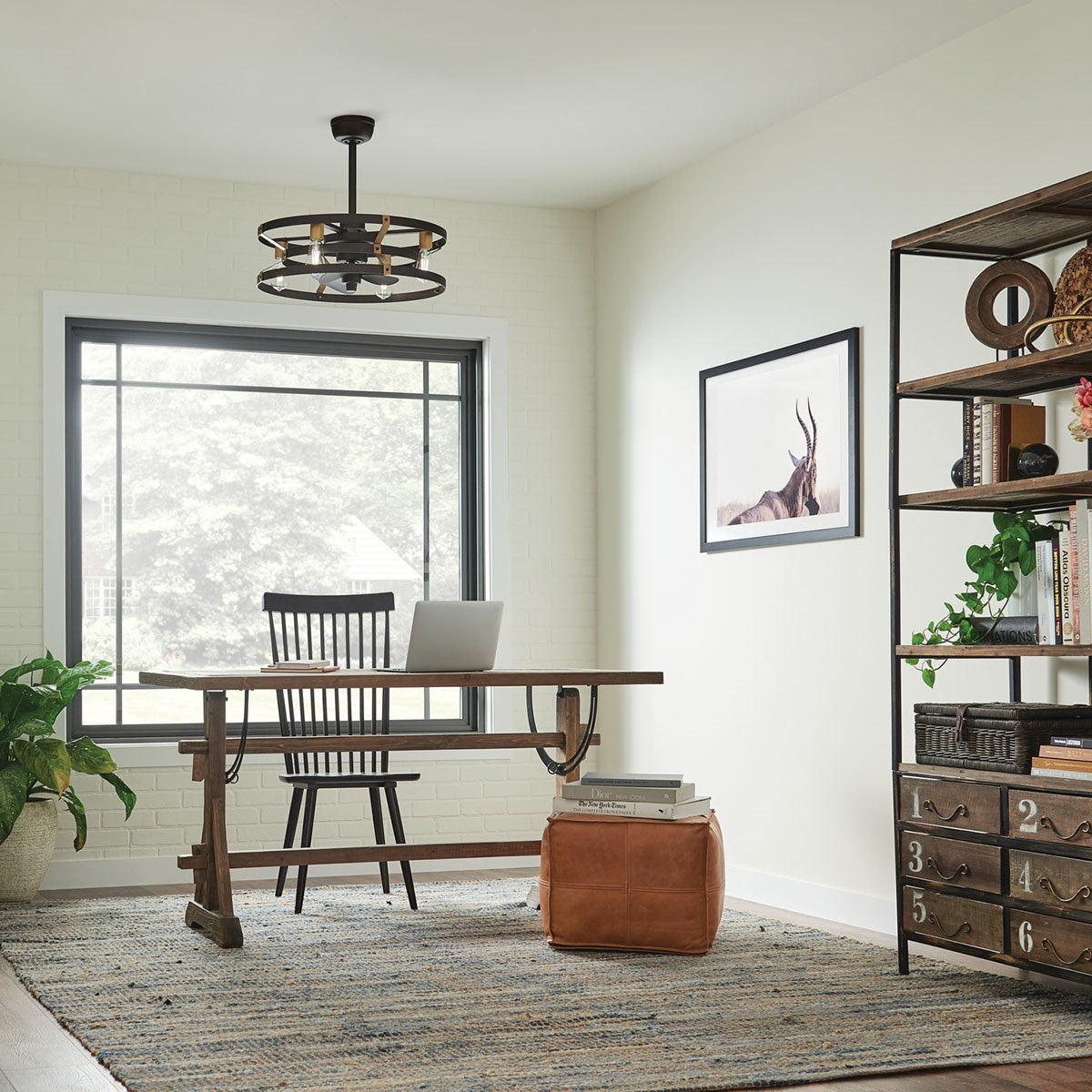 Kichler - 300040SNB - 25"Ceiling Fan - Cavelli - Satin Natural Bronze