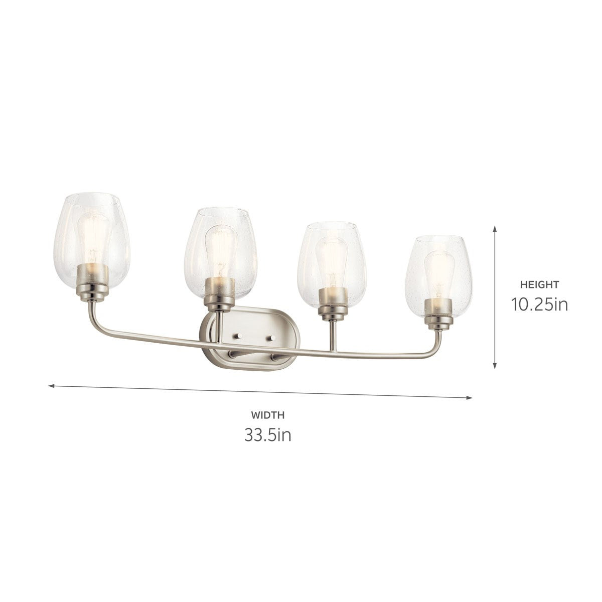 Kichler - 45130NICS - Four Light Bath - Valserrano - Brushed Nickel