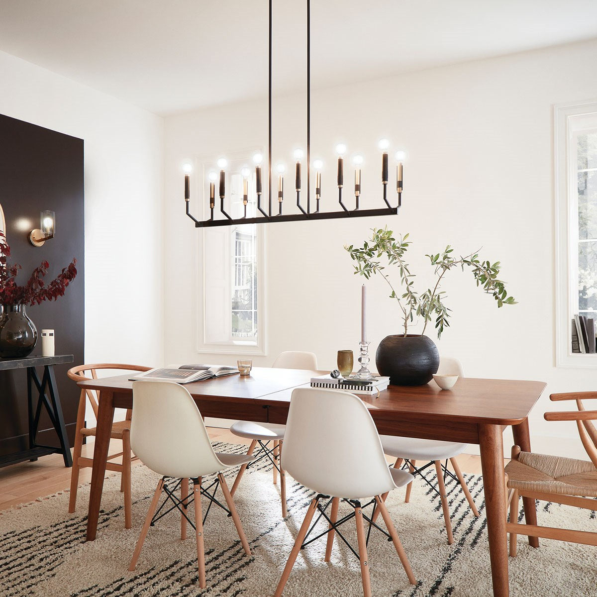 Kichler - 52350BK - 12 Light Linear Chandelier - Armand - Black
