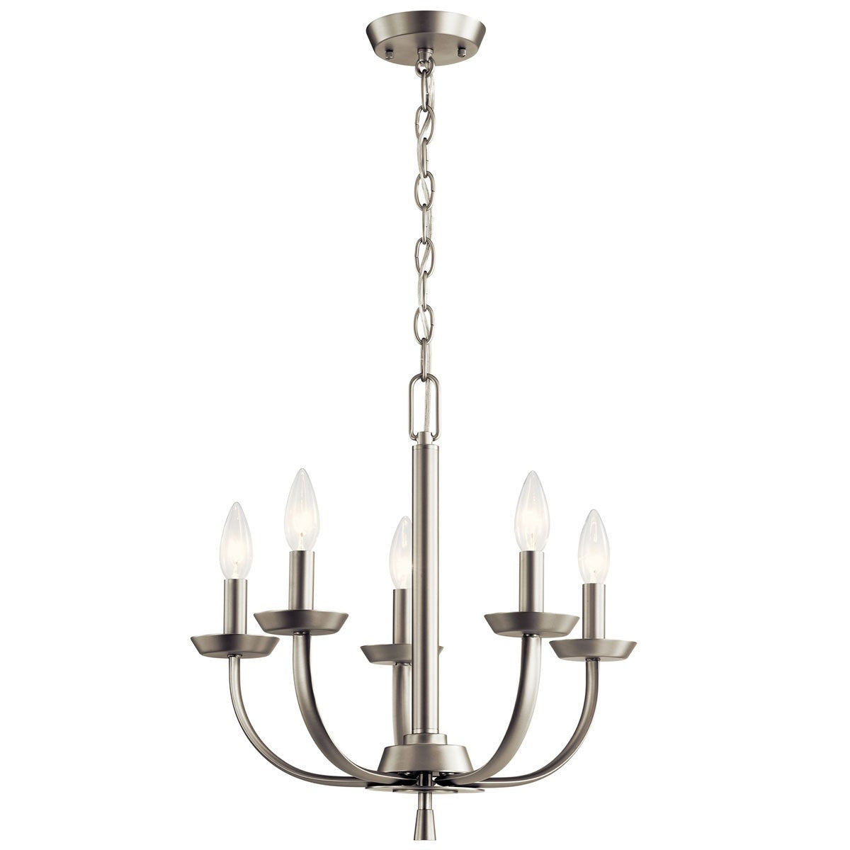Kichler - 52385NI - Five Light Chandelier - Kennewick - Brushed Nickel