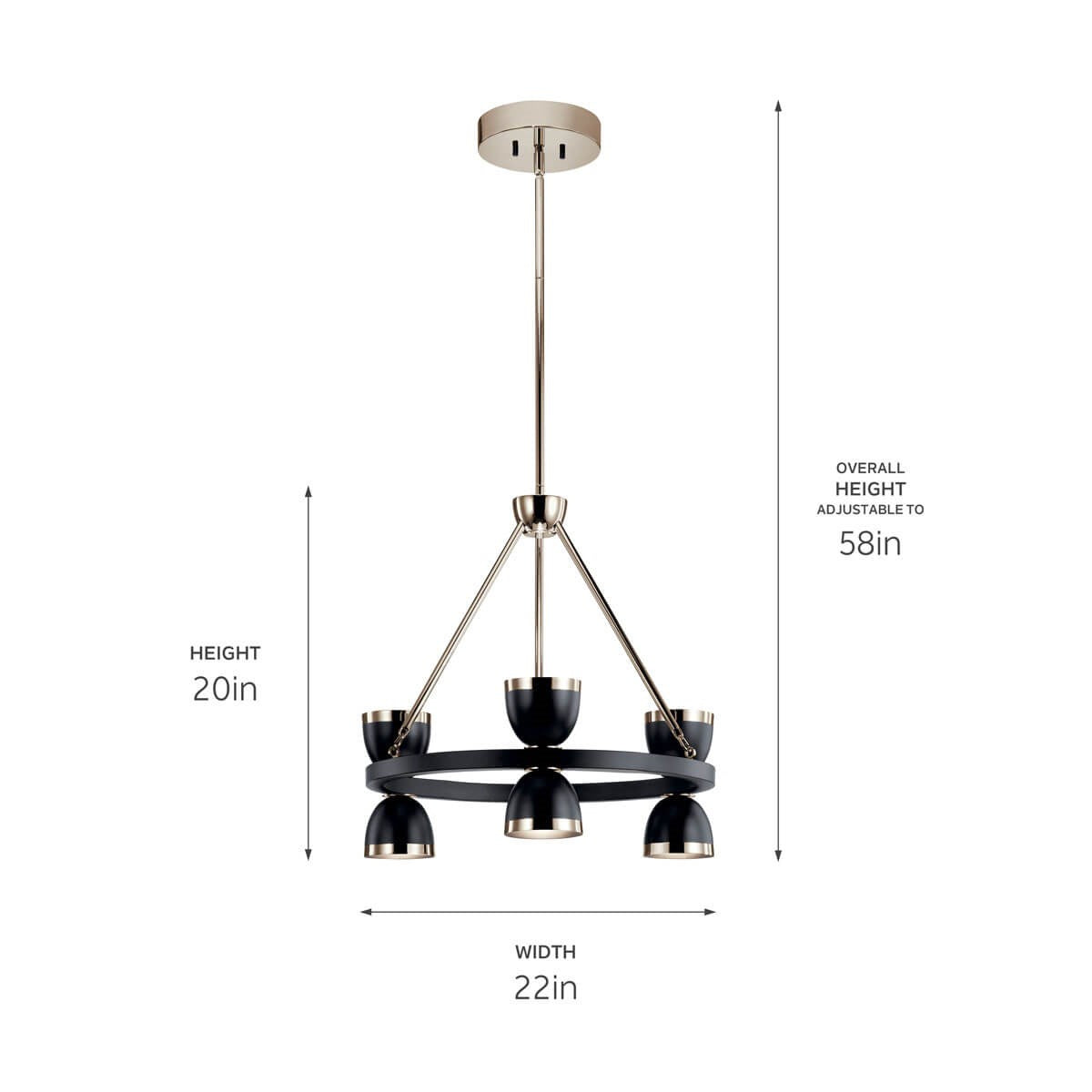 Kichler - 52417BKLED - LED Chandelier - Baland - Black