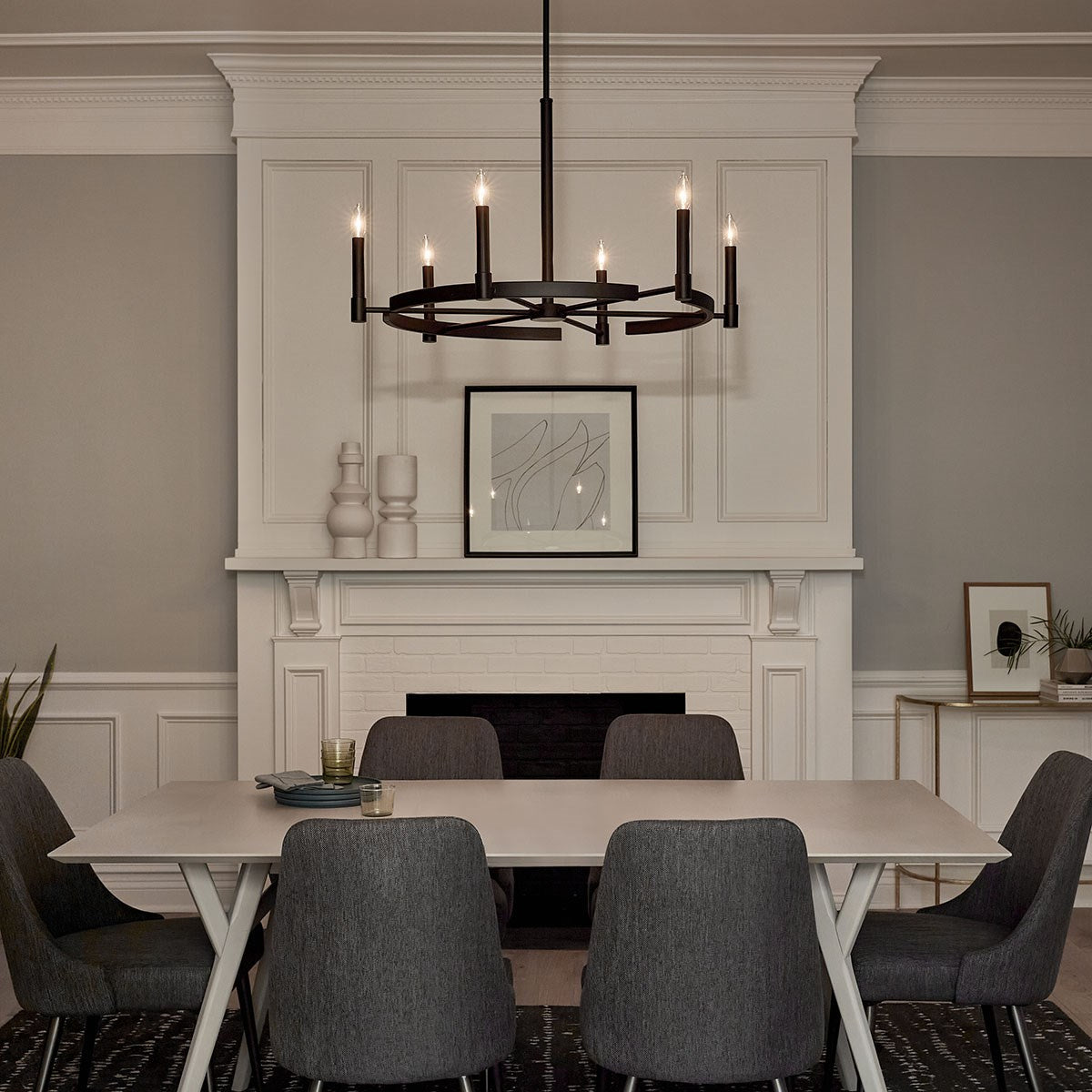 Kichler - 52427BK - Six Light Chandelier - Tolani - Black