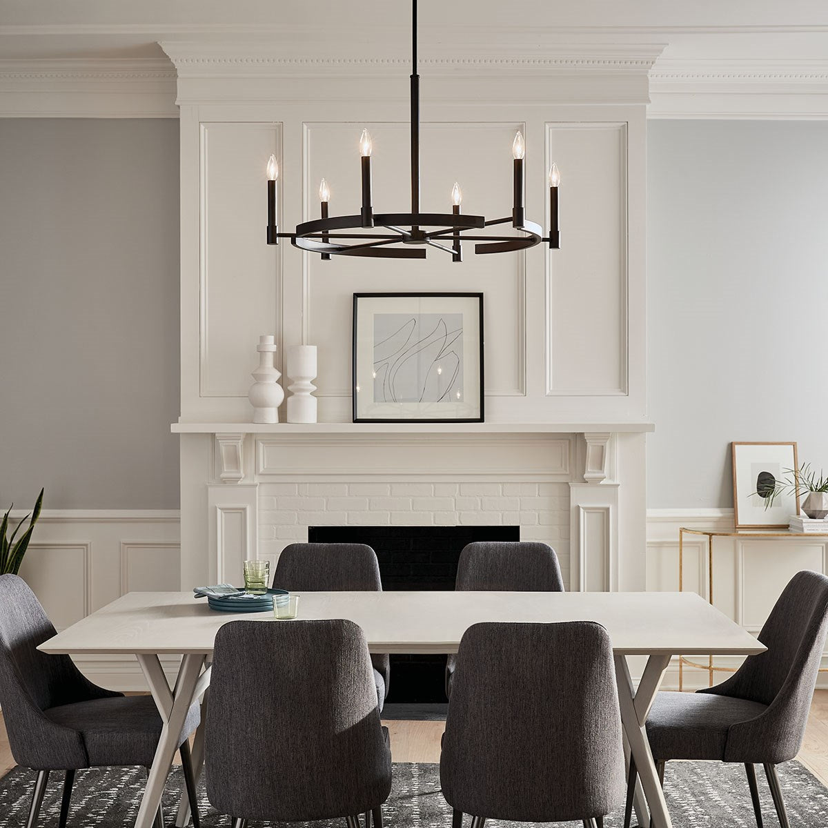 Kichler - 52427BK - Six Light Chandelier - Tolani - Black