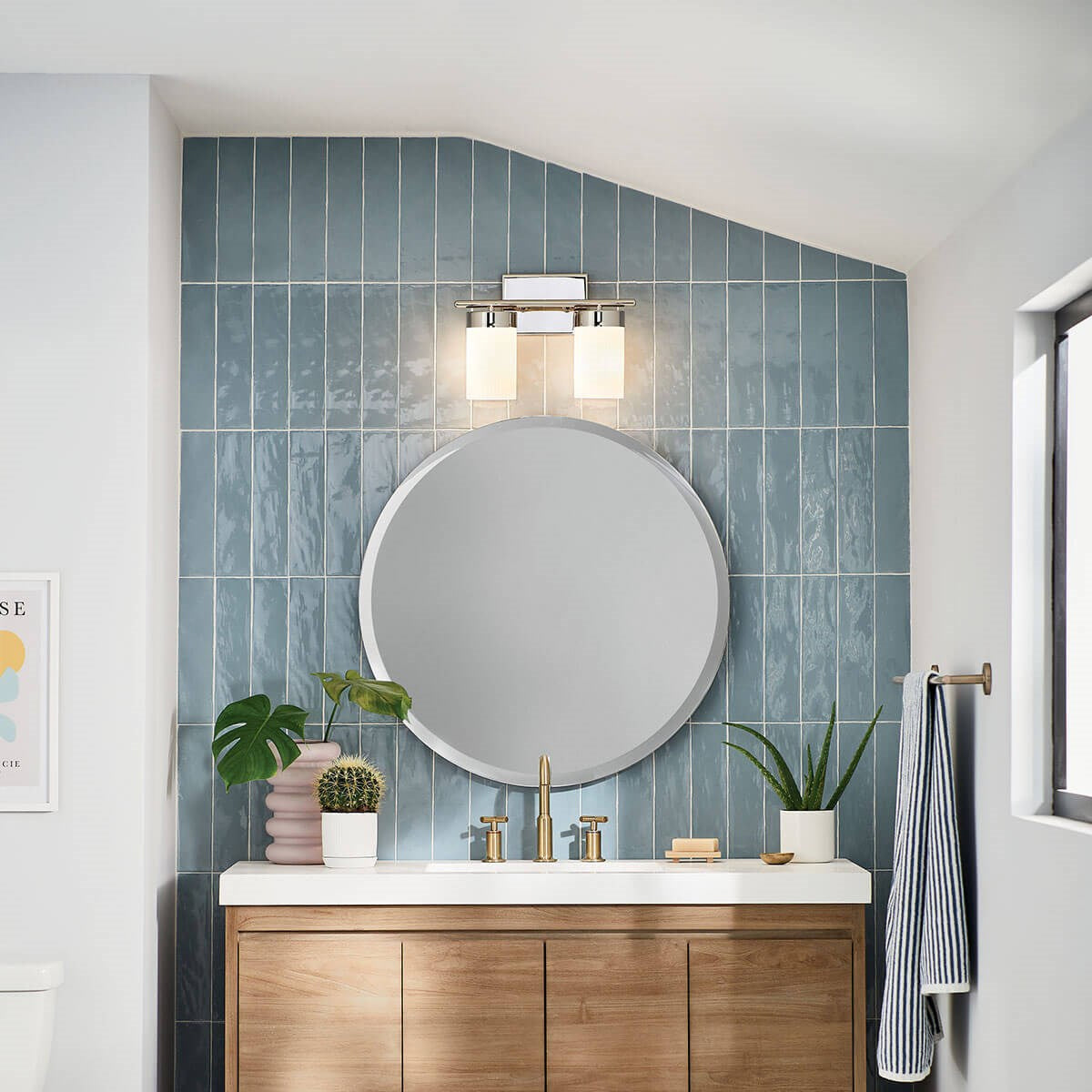 Kichler - 55111PN - Two Light Bath - Ciona - Polished Nickel