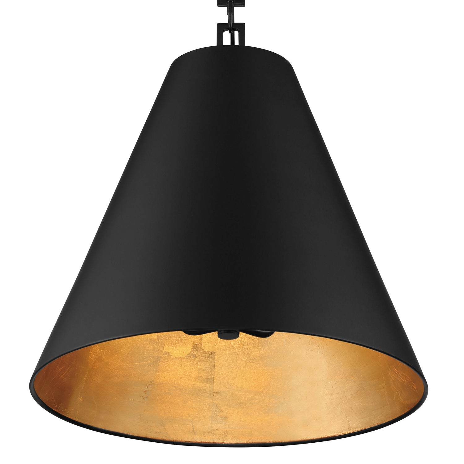Crystorama - 8687-MK-GA - Three Light Chandelier - Alston - Matte Black + Antique Gold