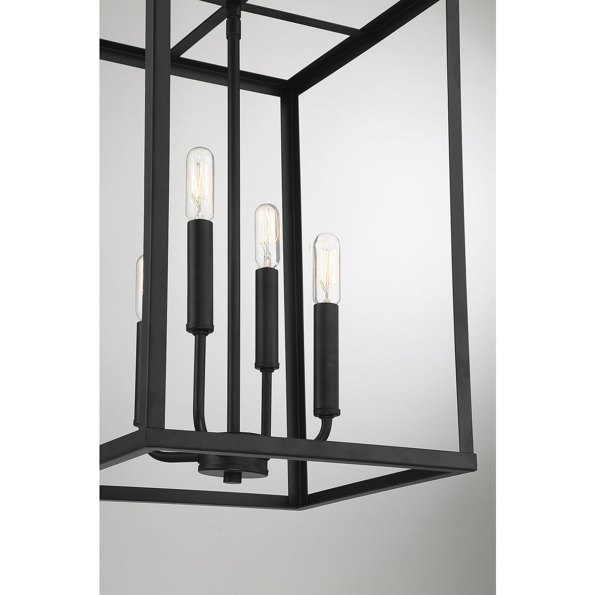 Meridian - M30008MBK - Four Light Pendant - Matte Black