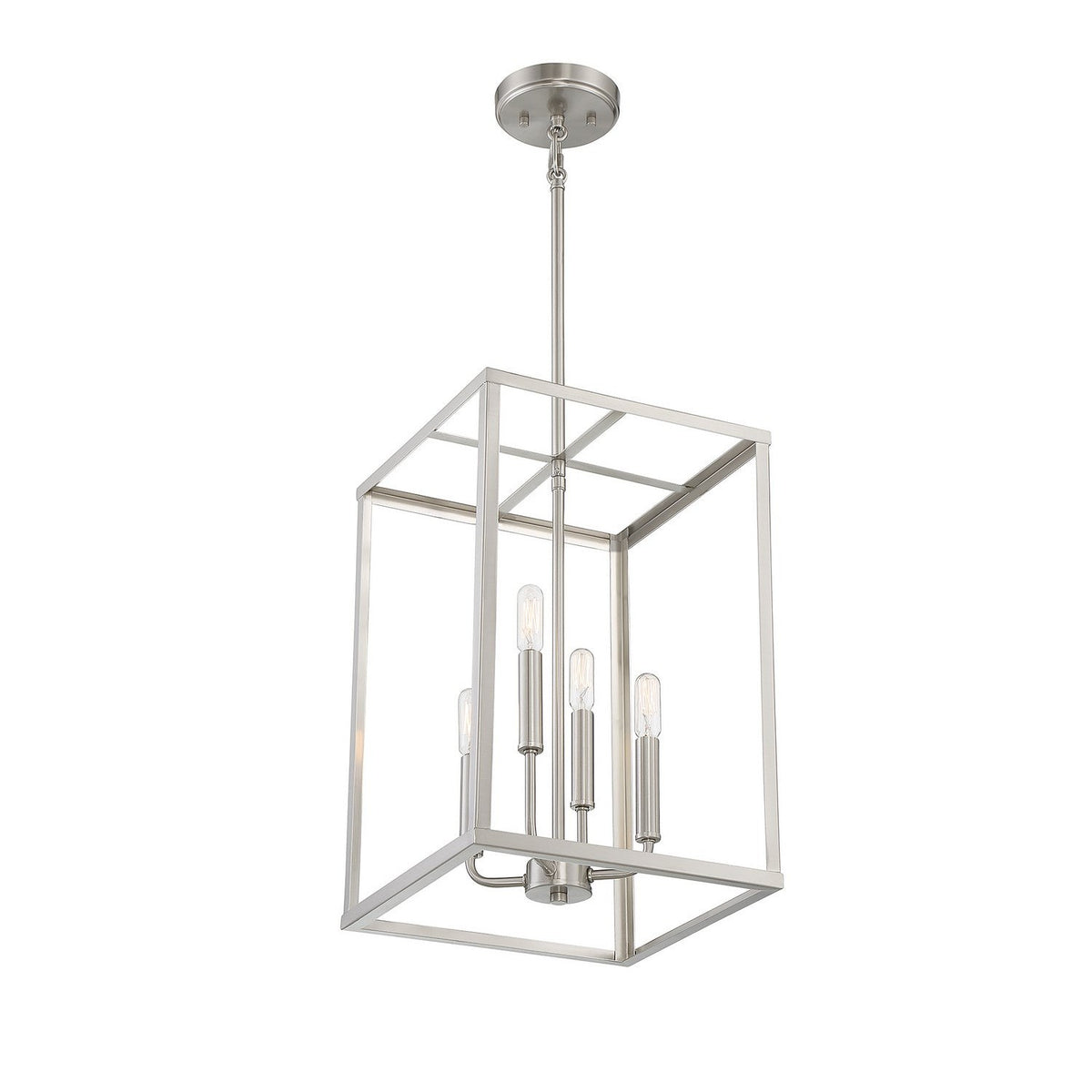 Meridian - M30008BN - Four Light Pendant - Brushed Nickel