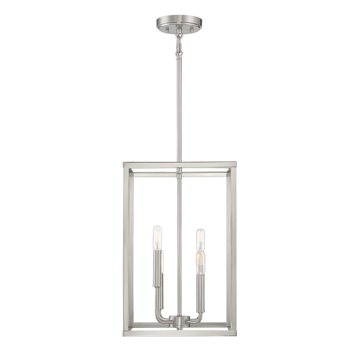 Meridian - M30008BN - Four Light Pendant - Brushed Nickel