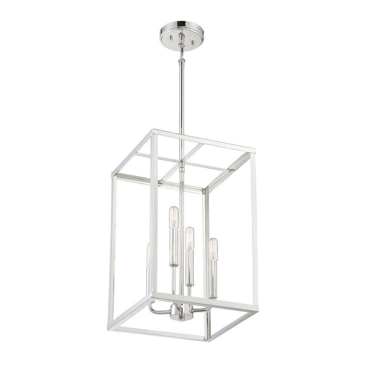Meridian - M30008PN - Four Light Pendant - Polished Nickel
