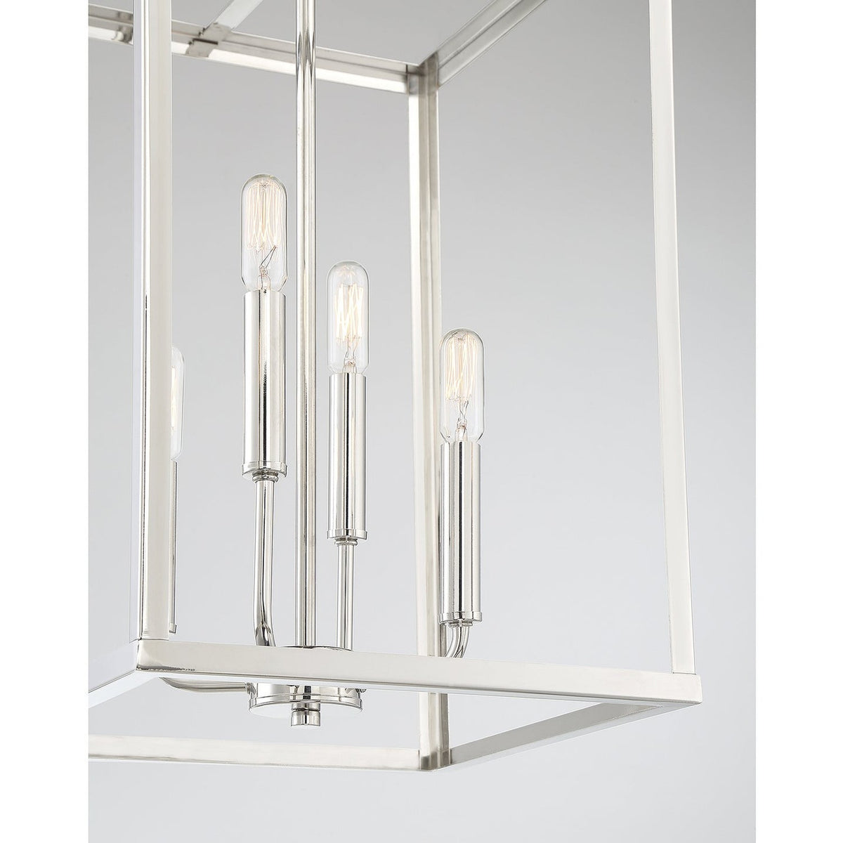 Meridian - M30008PN - Four Light Pendant - Polished Nickel
