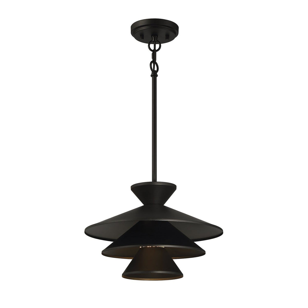 Meridian - M70096MBK - One Light Pendant - Matte Black