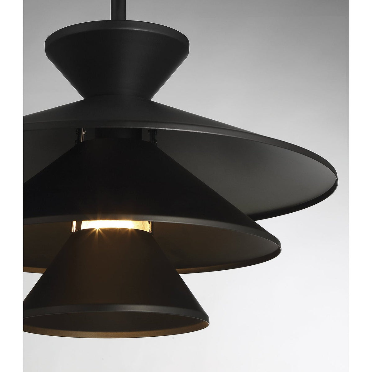 Meridian - M70096MBK - One Light Pendant - Matte Black