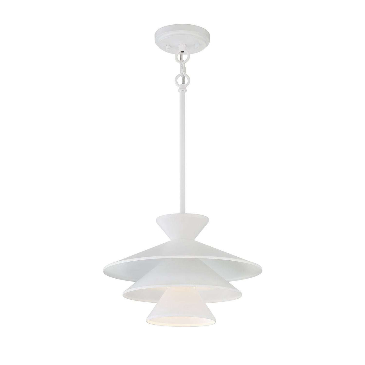 Meridian - M70096WH - One Light Pendant - White