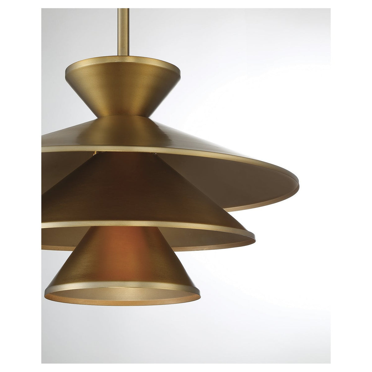 Meridian - M70096NB - One Light Pendant - Natural Brass