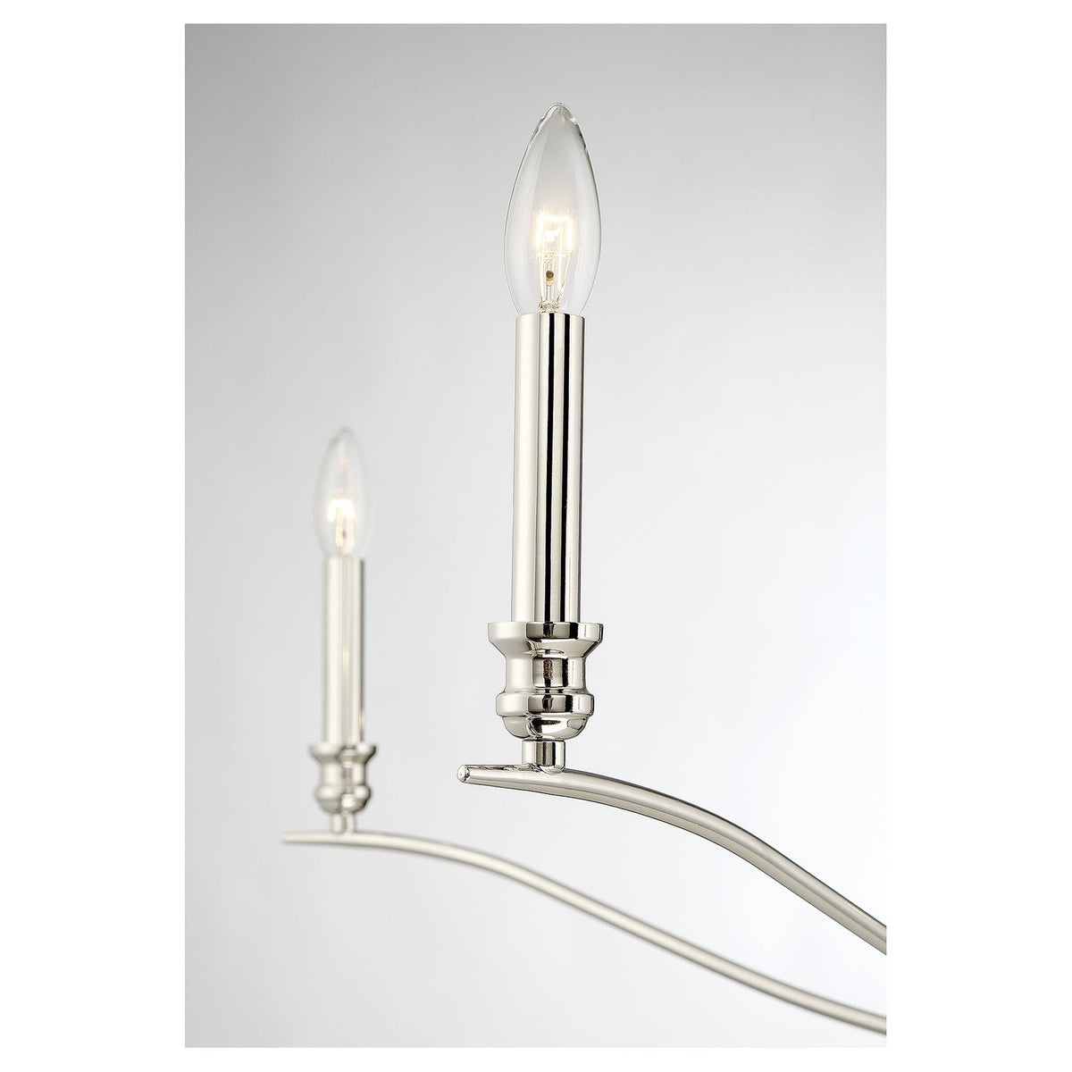 Meridian - M10086PN - Five Light Chandelier - Polished Nickel
