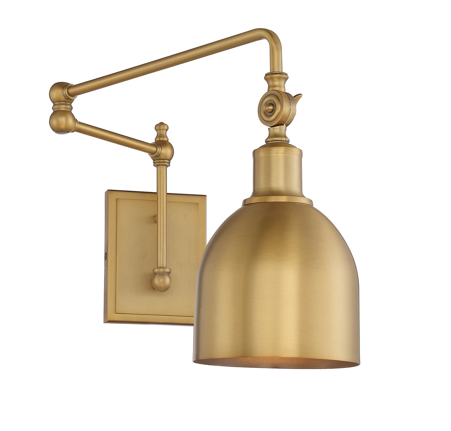 Meridian - M90019NB - One Light Wall Sconce - Natural Brass