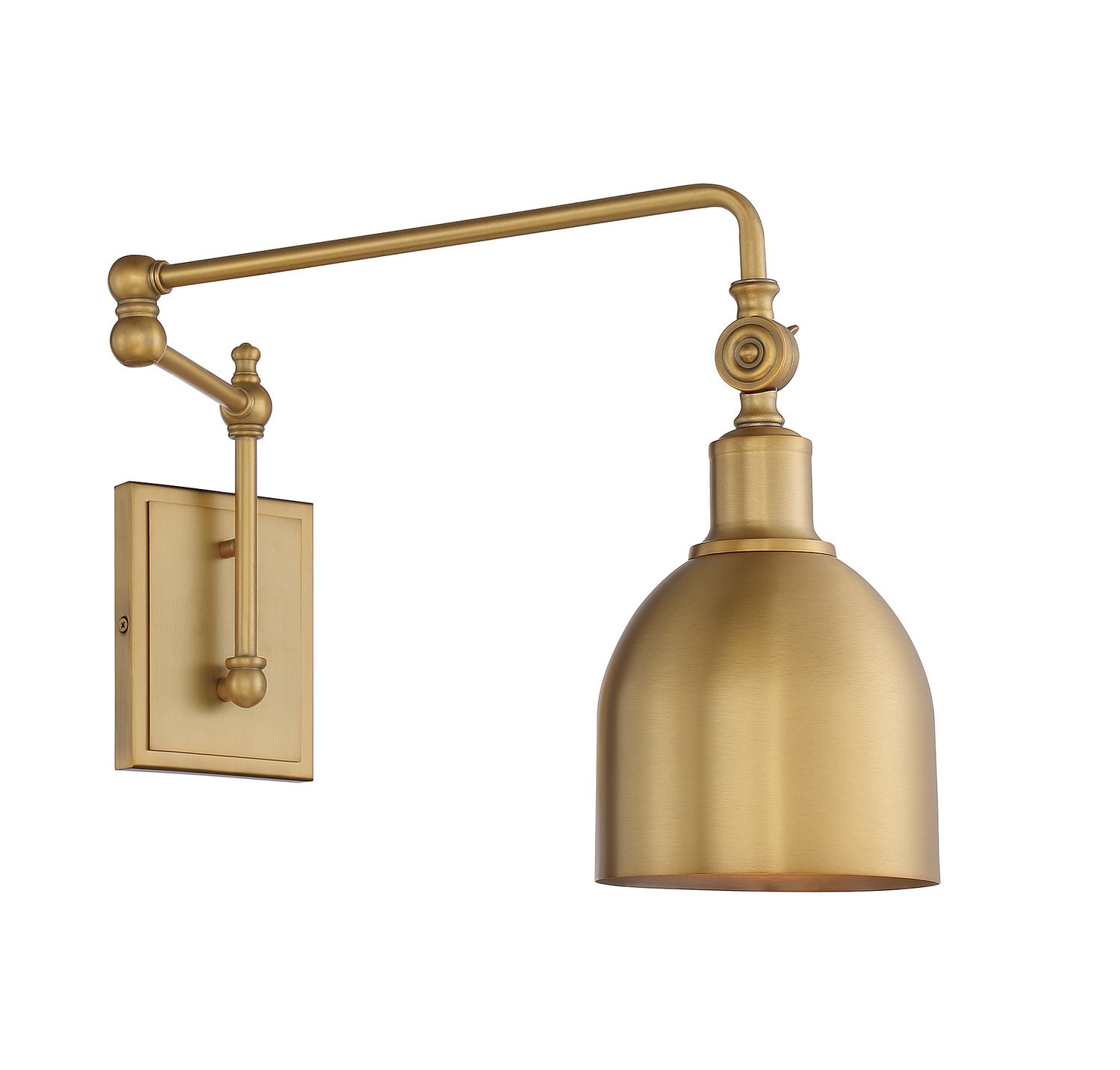 Meridian - M90019NB - One Light Wall Sconce - Natural Brass