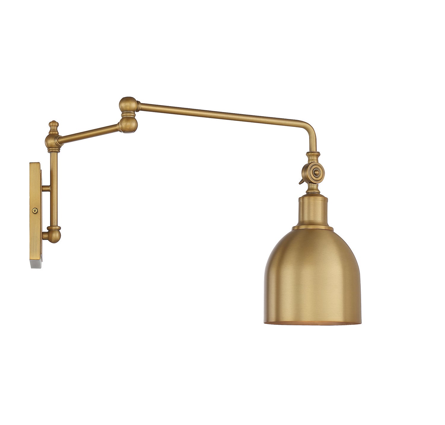 Meridian - M90019NB - One Light Wall Sconce - Natural Brass