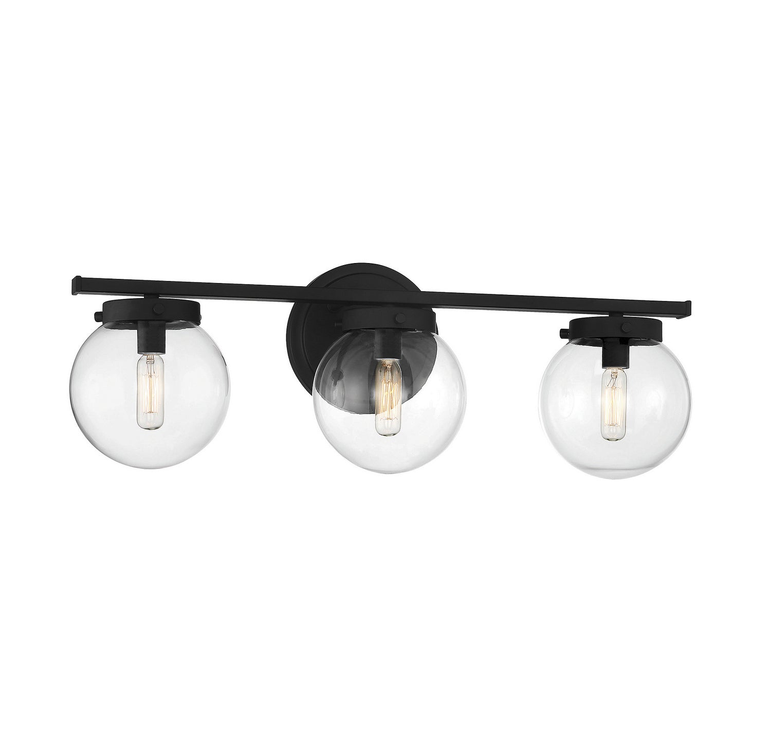 Meridian - M80024MBK - Three Light Bathroom Vanity Light - Matte Black