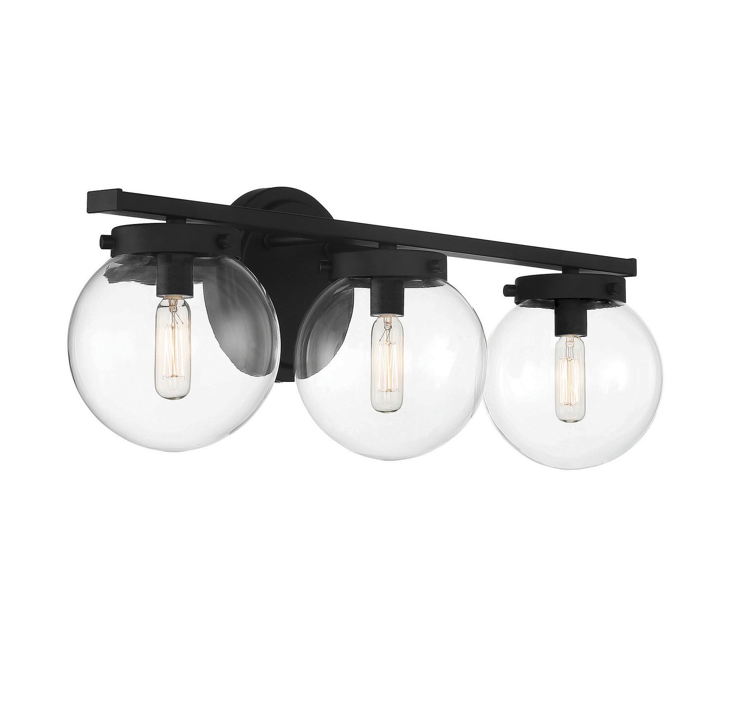 Meridian - M80024MBK - Three Light Bathroom Vanity Light - Matte Black