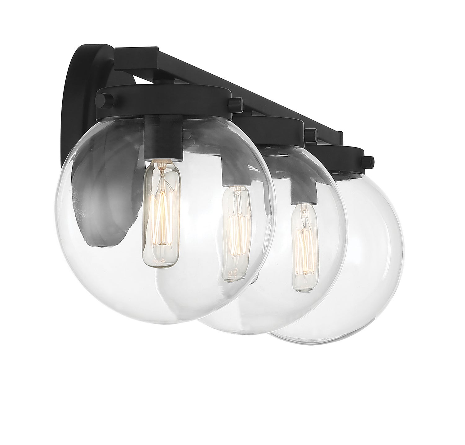 Meridian - M80024MBK - Three Light Bathroom Vanity Light - Matte Black