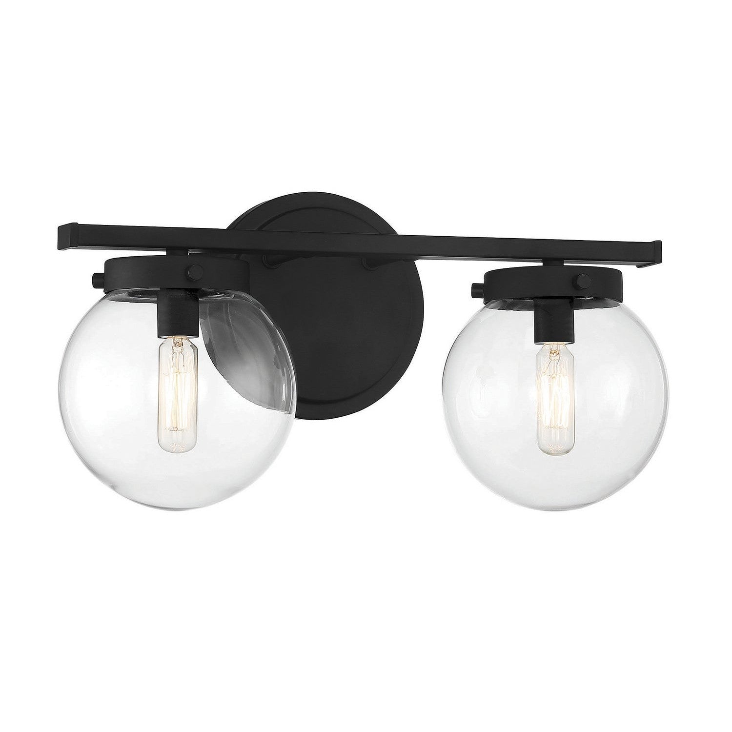 Meridian - M80046MBK - Two Light Bathroom Vanity Light - Matte Black