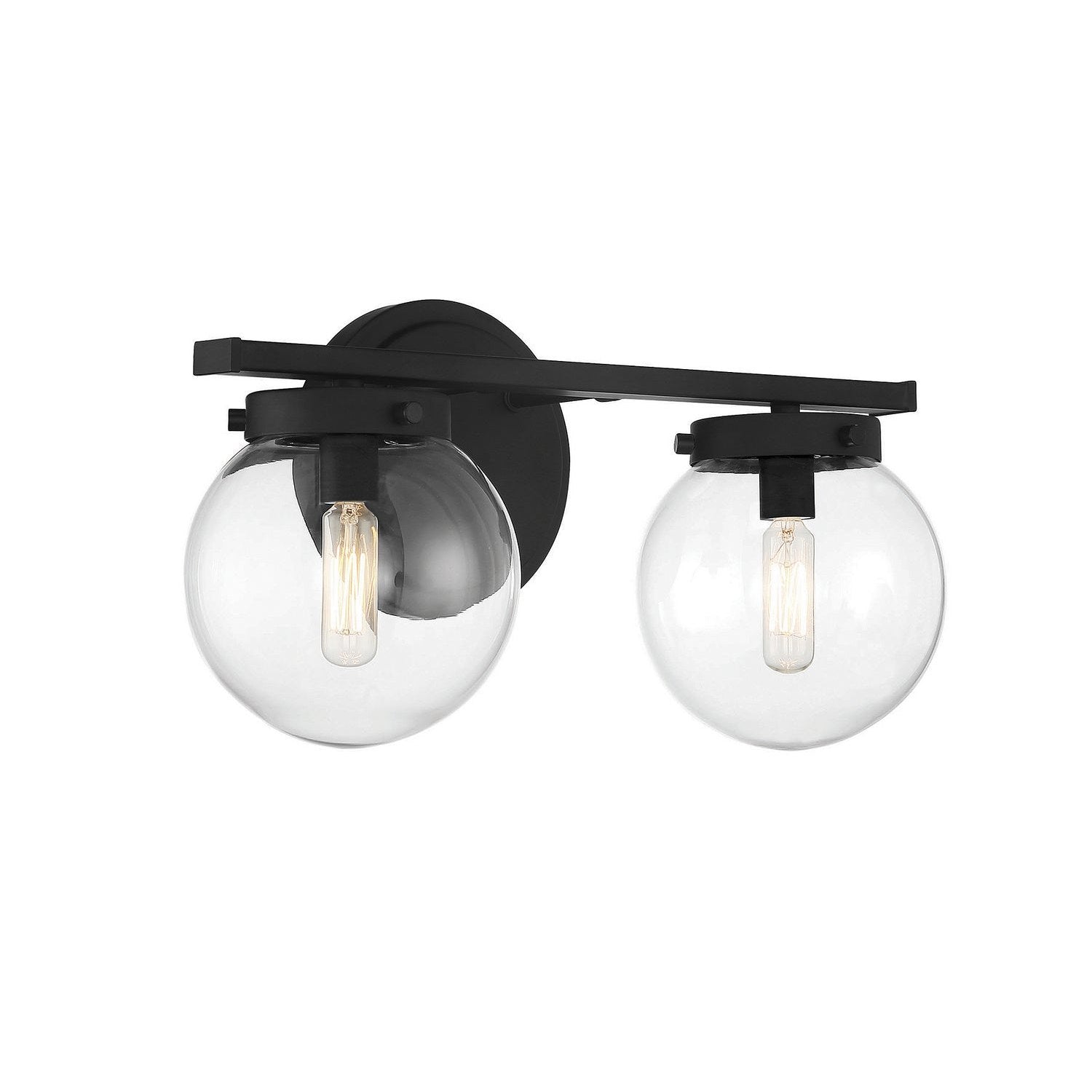 Meridian - M80046MBK - Two Light Bathroom Vanity Light - Matte Black