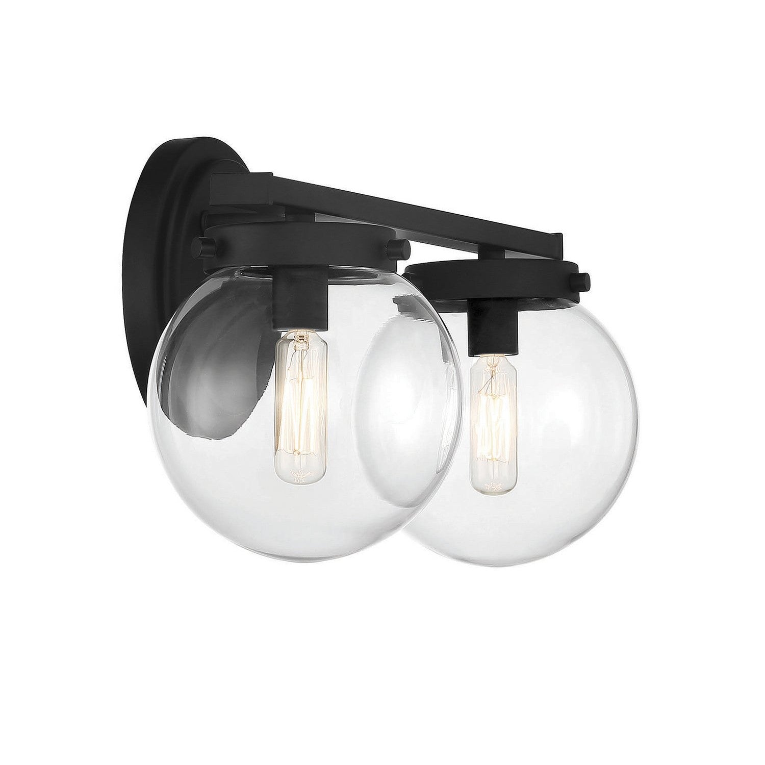 Meridian - M80046MBK - Two Light Bathroom Vanity Light - Matte Black