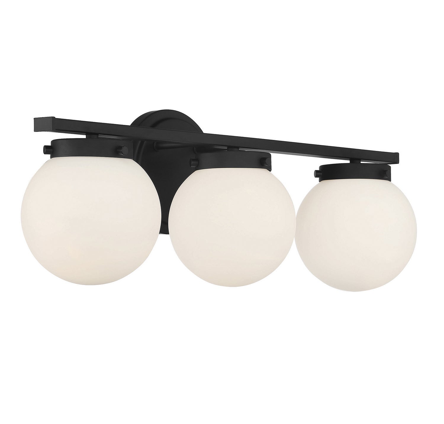 Meridian - M80023MBK - Three Light Bathroom Vanity Light - Matte Black