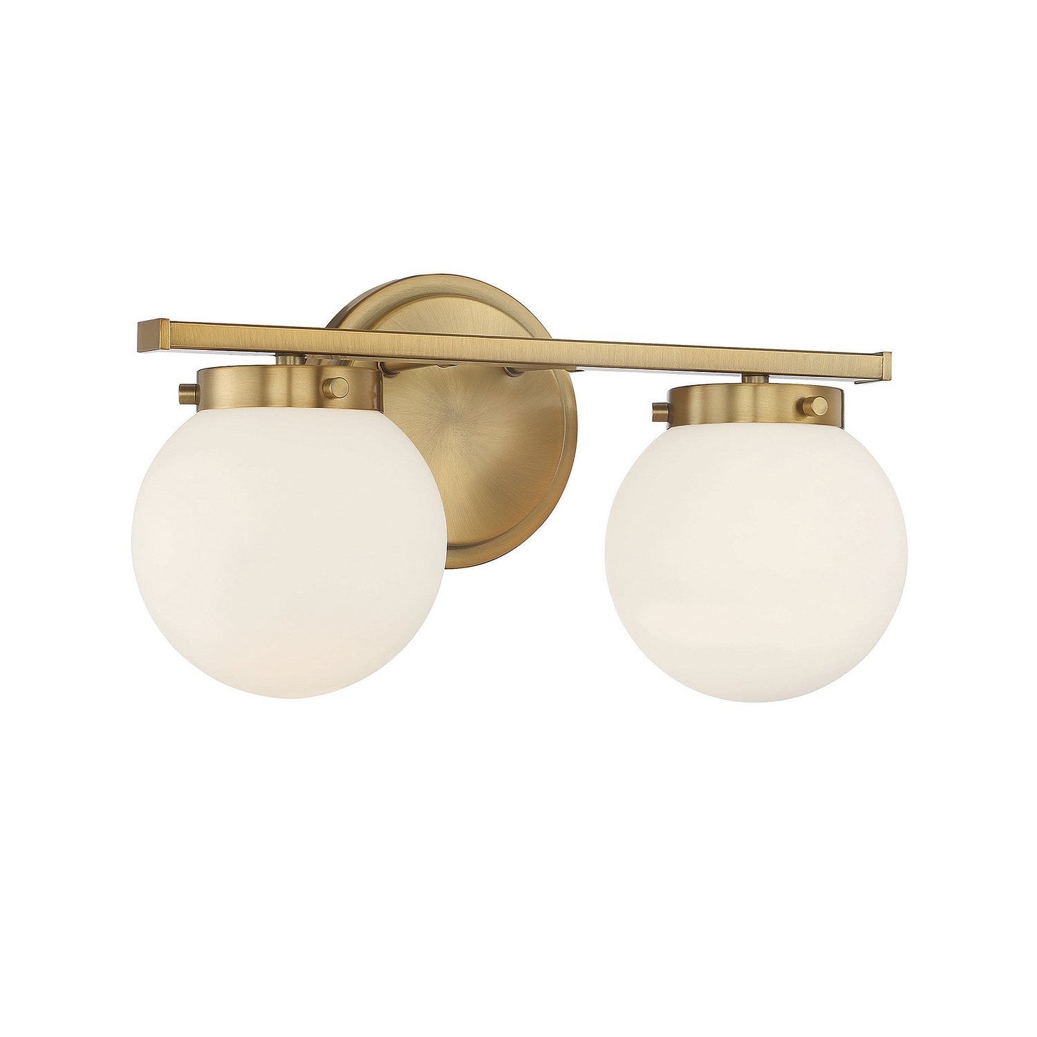 Meridian - M80047NB - Two Light Bathroom Vanity Light - Natural Brass