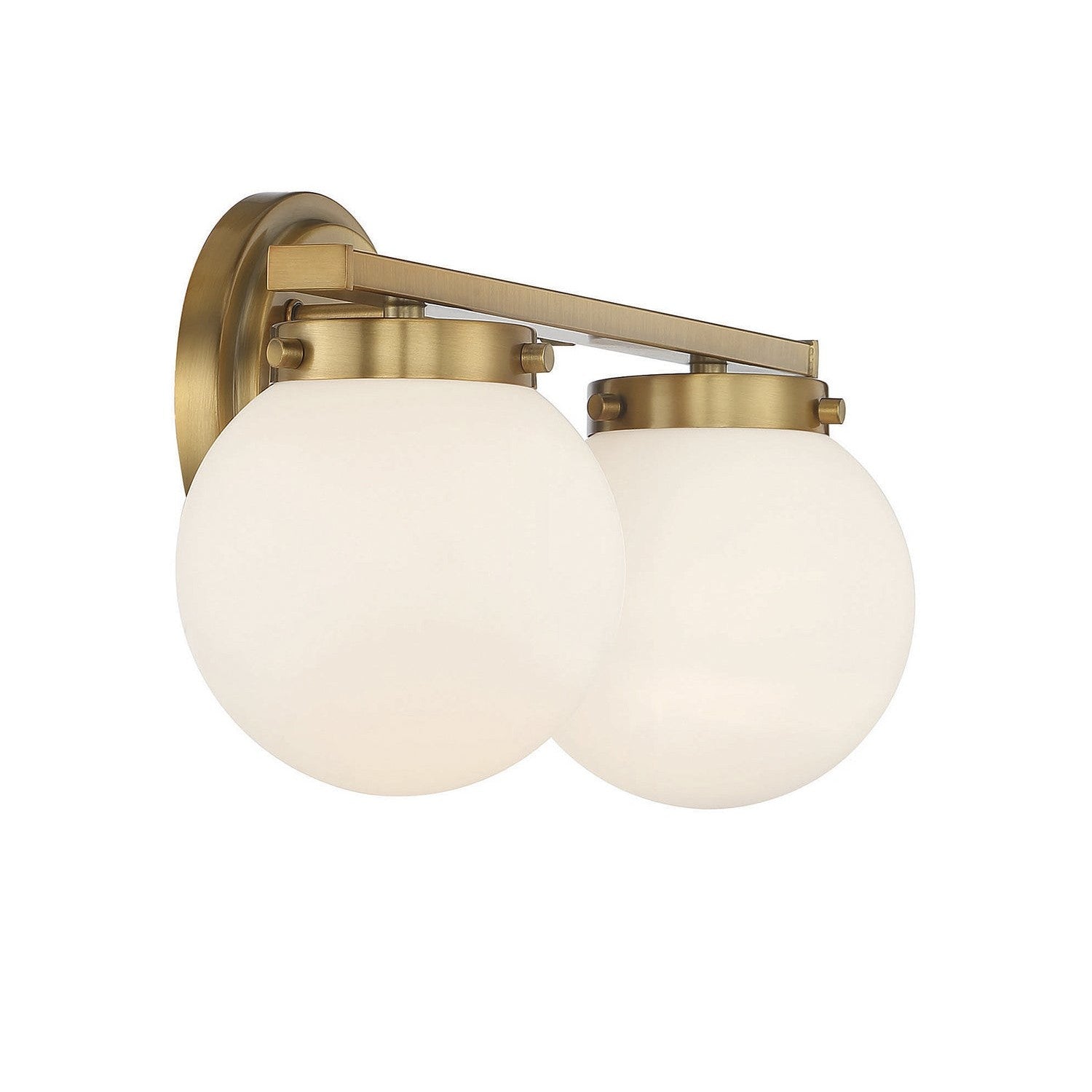 Meridian - M80047NB - Two Light Bathroom Vanity Light - Natural Brass