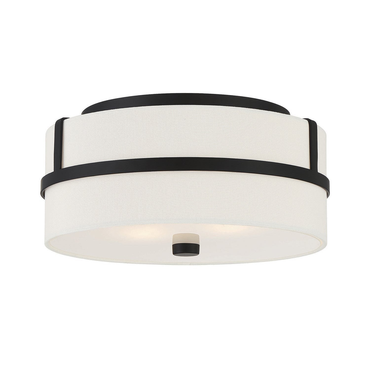 Meridian - M60065MBK - Two Light Flush Mount - Matte Black