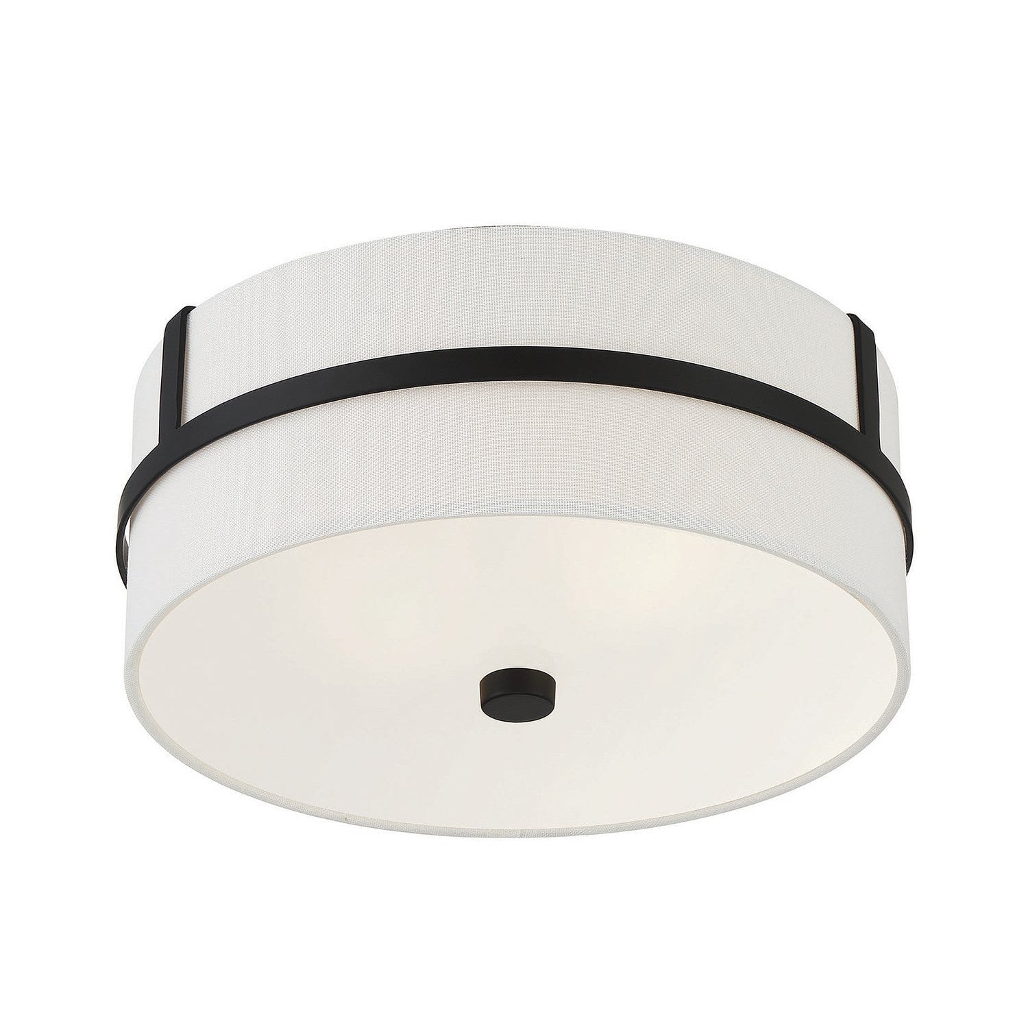 Meridian - M60065MBK - Two Light Flush Mount - Matte Black