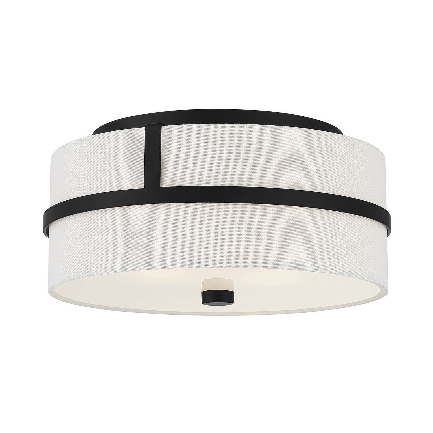 Meridian - M60065MBK - Two Light Flush Mount - Matte Black