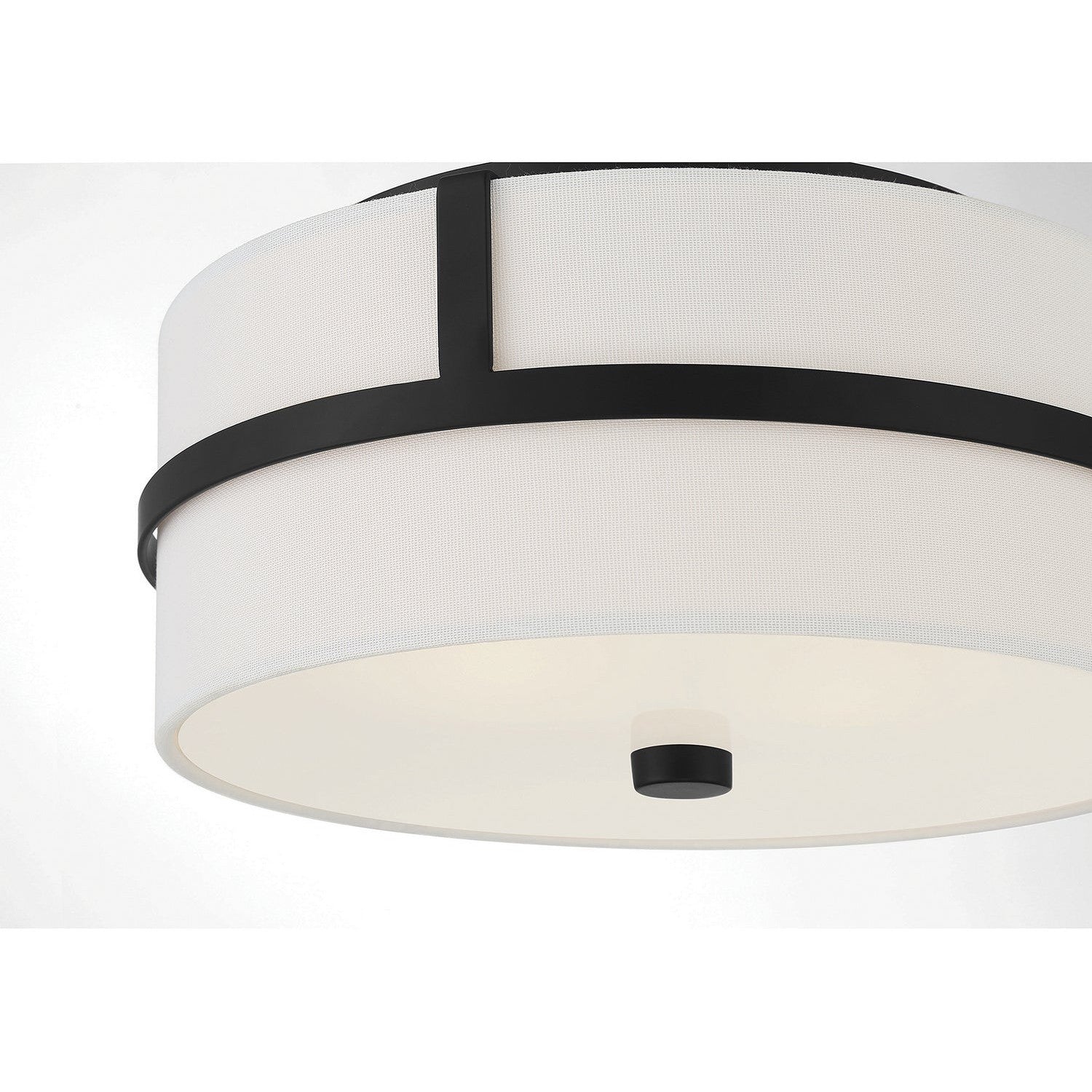 Meridian - M60065MBK - Two Light Flush Mount - Matte Black