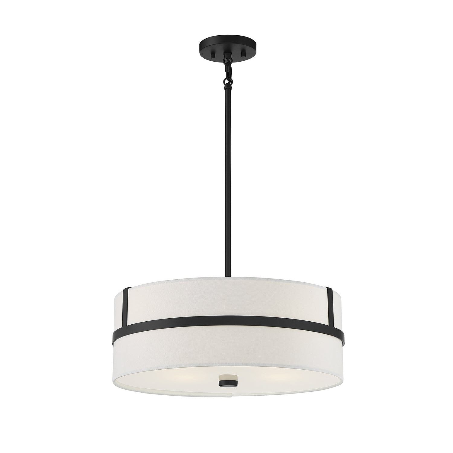 Meridian - M70102MBK - Four Light Pendant - Matte Black