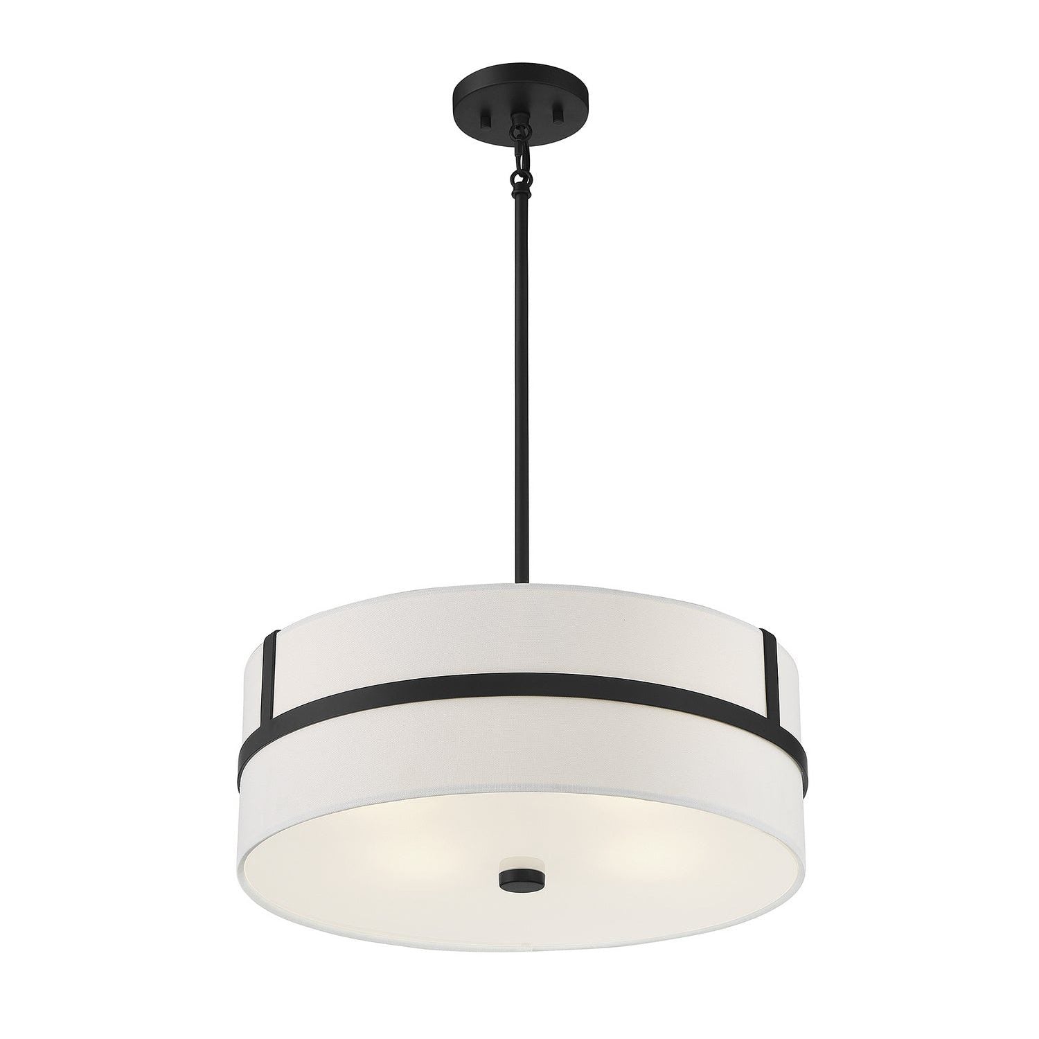 Meridian - M70102MBK - Four Light Pendant - Matte Black