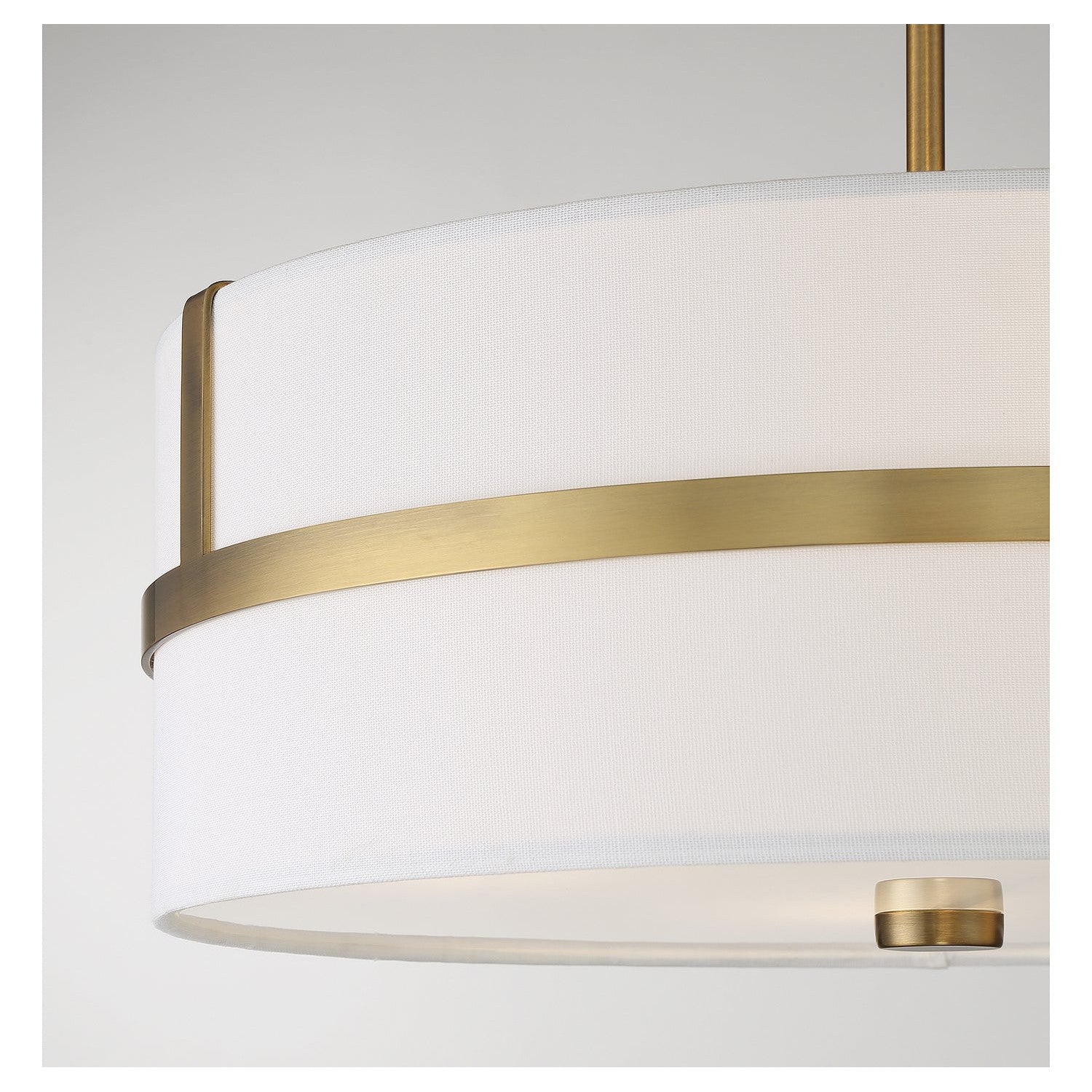 Meridian - M70102NB - Four Light Pendant - Natural Brass