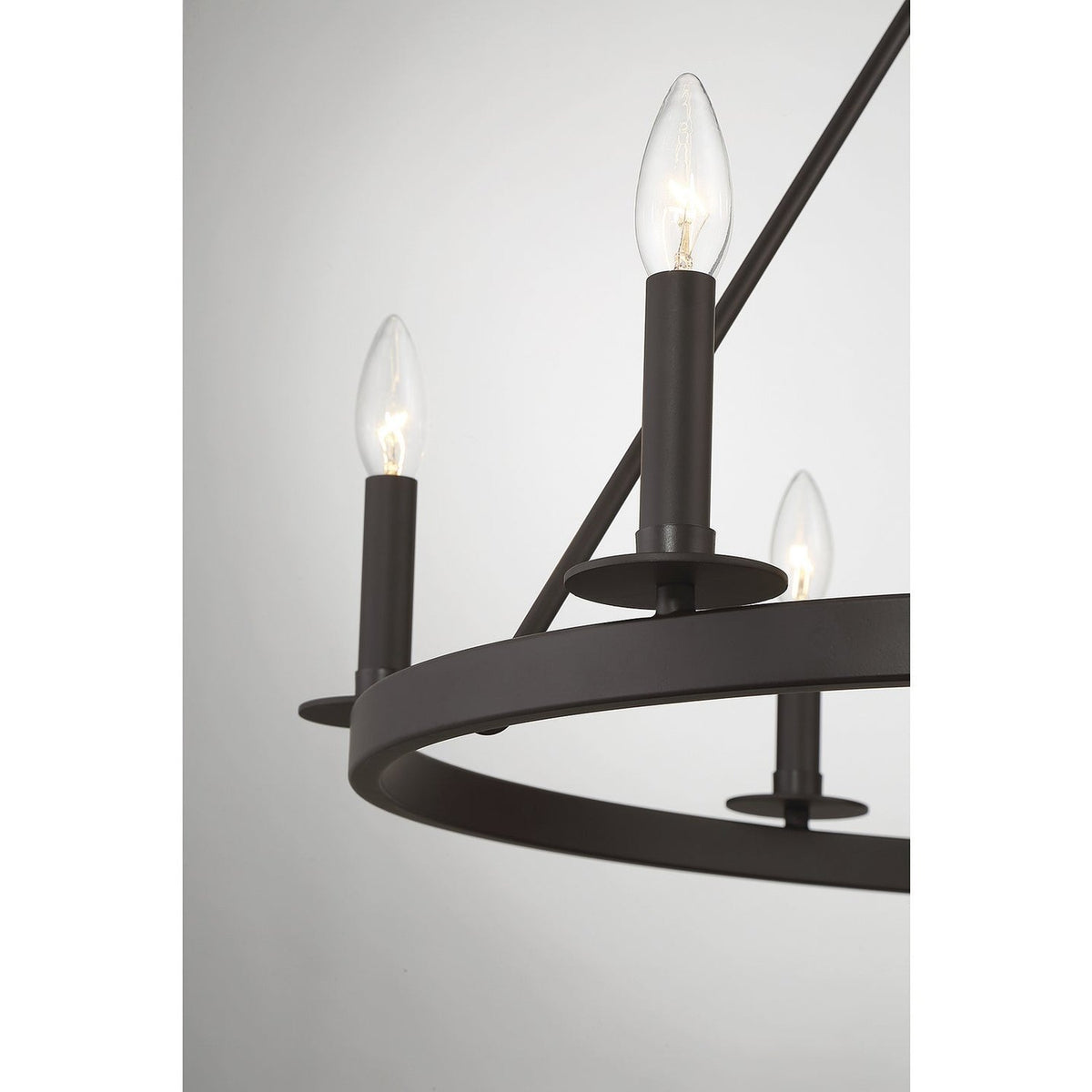 Meridian - M10093ORB - Six Light Chandelier - Oil Rubbed Bronze