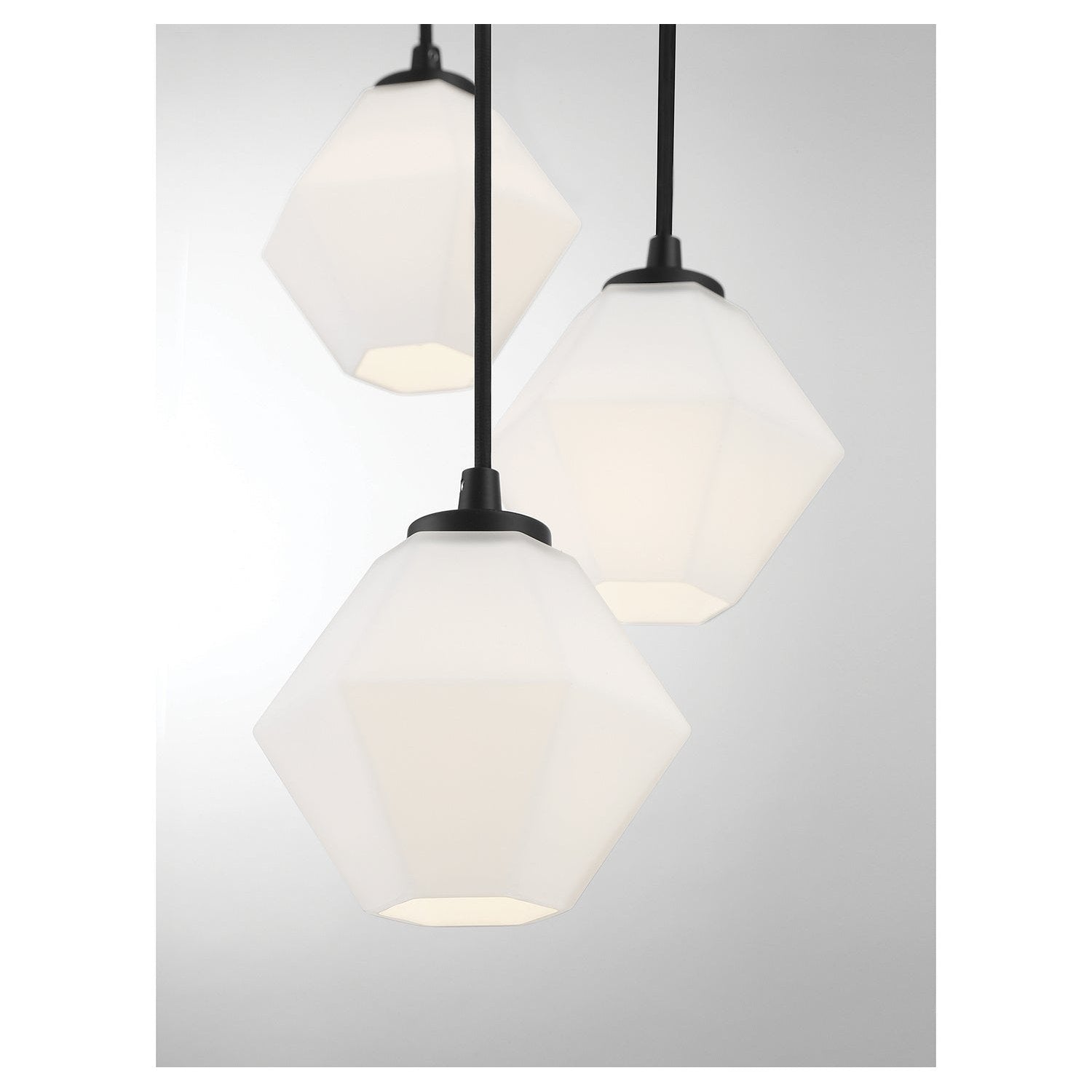 Meridian - M10094MBK - Five Light Chandelier - Matte Black